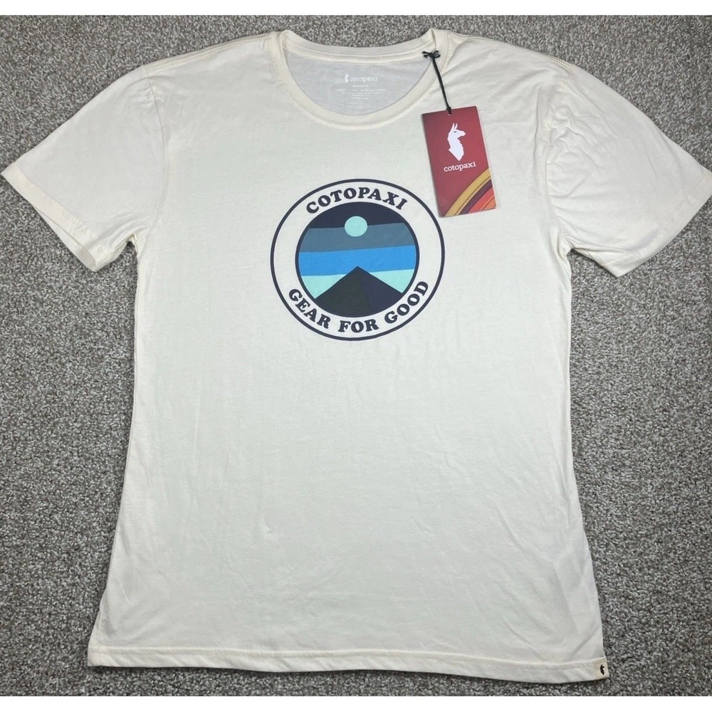 Cotopaxi Sunny Side T-Shirt Bone Women's XL Organic Cotton Gear For Good NEW